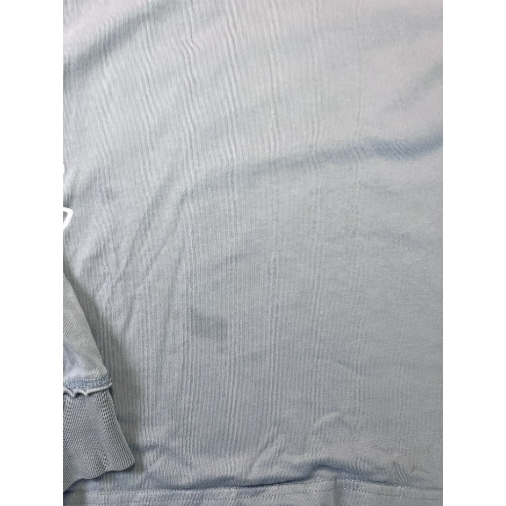 Converse men’s Long sleeve crewneck light blue flower pocket graphic extra small - Picture 2 of 8
